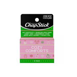 Chapstick Holiday Lip Balm - Cozy Comforts - 6 Sticks 0.15oz/6ct Limited Edition